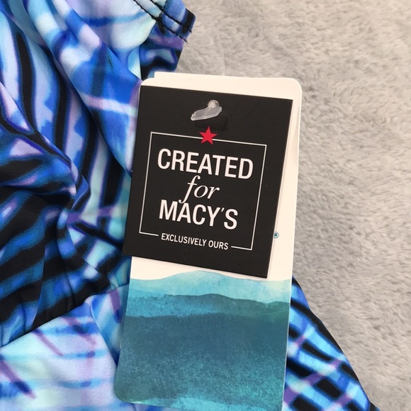 Swim Solutions Women's Printed Tiered  Tummy-Control Swim Dress 18 New - Picture 2 of 10